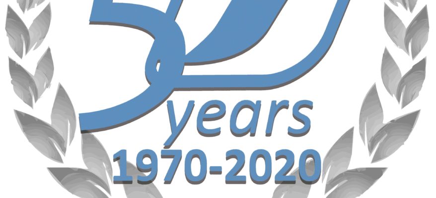 Logotipo 50 aniversario AESA Forja aluminio automoción