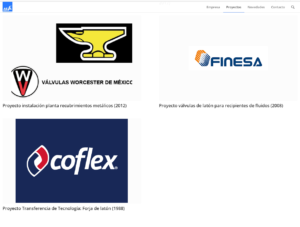 Nueva web AESA proyectos México forja aluminio y latón